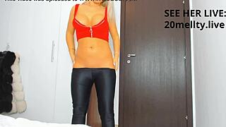 Big Ass Blonde Model in Tight Jeans