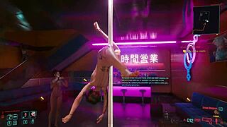 judy, take johnny silverhand's big cock in hidden scene