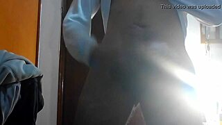 a hot handjob session with a european teen's cock