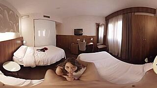 just a casual day with a brunette getting pounded by a monster cock in a hotel. pov action makes it real wild.