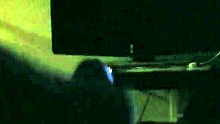 Pov of my wife giving a handjob to my big cock cumshot