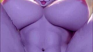 Furry hentai slut takes massive cock and gets creampied