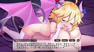 Monster girl titty fucks with huge tits and cumshot in anime hentai 😍