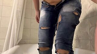 Shower In Wet Jeans