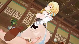Genshin impact cowgirl mmd animation scene