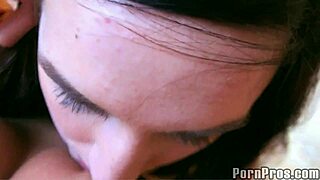 Craving cock? Join this teen brunette in a hardcore threesome with blowjobs and facials.