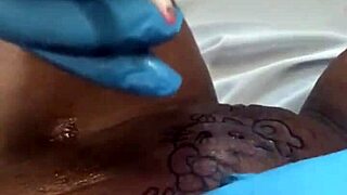 Lesbian inks babe getting fucked hard