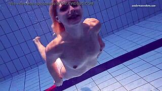 elena proklova shows sexiness alone in pool