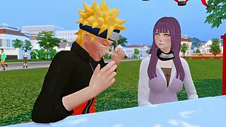 Hinata's Hard Anal With Naruto's Monster Cock!