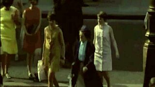 vintage cleaning woman keeps her job with hairy beaver blowjob pussy cleaning