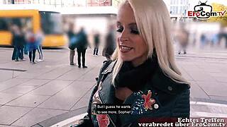 skinny blonde german milf picked up for a steamy one night stand
