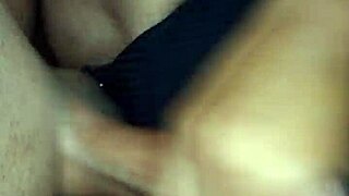 girlfriend gives handjob to friend, ends with cumshot