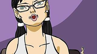 I got this big tit nerdy chick to suck my fat dick