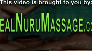 Pretty masseuse scissors with babe in steamy lingerie session