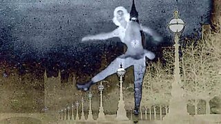 Vintage threesome heats up with hairy retro group action in steam age.