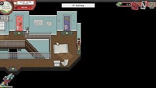 curvy nerdy girl gives public handjob in library hentai game 😈