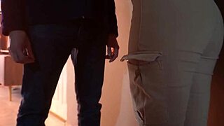 wife blows delivery guy, oh wait, it's her stepson! she swallows it all.