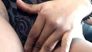 i got horny driving this uber in the public car outside