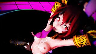 erotic princess knight zatsune squatting dance in mmd