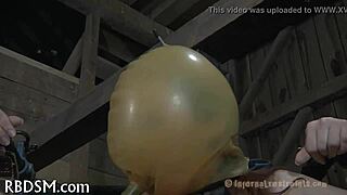 I clamp those sexy jugs so hard in this hardcore bdsm session