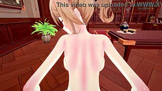 Jean Fucked Naked In Office