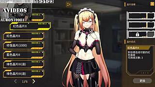 ai aino gives footjob to monster cock in hentai