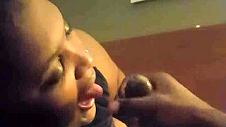 BBW Babe Sucks Big Black Monster Cock With Passion.