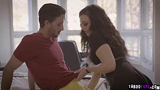 Nerd Stepsis Spreadeagle Fucked by Stepbro's Throbbing Cock