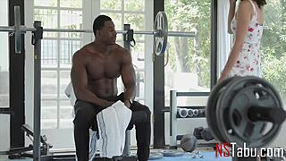 Black guy works out stepsis's tight pussy