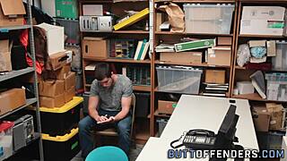 gay teen 18+ caught shoplifting gets facialized