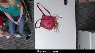 teen suspect and her stepmom caught hiding merchandise by pervcop