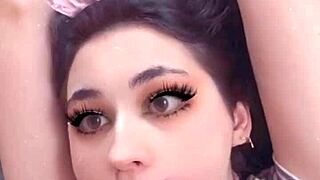 Adorable Teen Feels Horny Sucking Dick on Snap