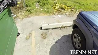 Hey, baring those nice-looking Brooke Wylde natural tits while getting rough fucked and sucking cock in a wild teen couple blowjob session! 😏