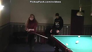 Small-titted woman gets titty fucked at the pool