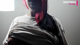 Wow, Brazilian Rider Shows Off Her Ass - Silicone Tits!