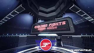 Cheyenne Jewel battles Miss Demeanor in rough lesbian wrestling match