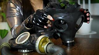 black latex gloves fetish asmr