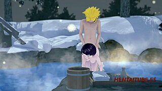 Denki Fucks Jiro in Hotspring? My Hero Academia Hentai Tease