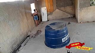 Casual fling turns wild with chubby Latina's backyard romp. Never expected such raw action!