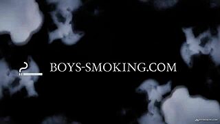 Young gay chris porter doggystyled after smoking and bj with tattoo anal masturbation