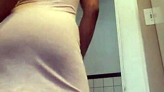 Watch This Black Ebony Beauty In Short Skirt Thong And Dress As She Gets Upskirt Pussy Peek Voyeur Pov