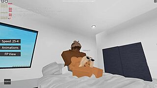 Narrative amateur blonde rides monster cock for first time in roblox porn clip