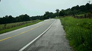 mature milf gets roadside assistance with dildo and doggystyle fun 😏