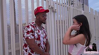 Does this groupie slut offer her pussy to the rapper?