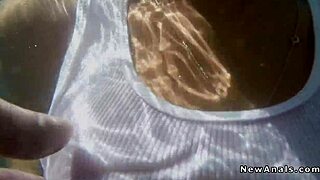 Can this tattooed teen handle monster cock anal in doggy?