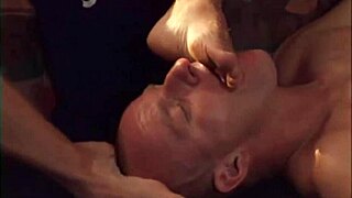 let's talk about this outdoor gay orgy with feet in threesome.