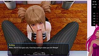 Vtuber Lewdneko plays Harem Hotel part 4 with anal 😈