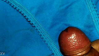 I Cum In My Friend's Worn Blue Panties