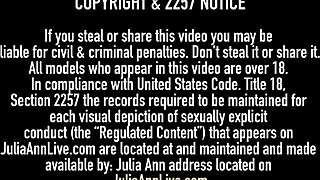 My busty stepmom Julia Ann rides me hard every time