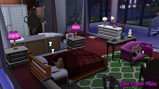 Horny milf santu aunty enjoys multiple positions with her partner